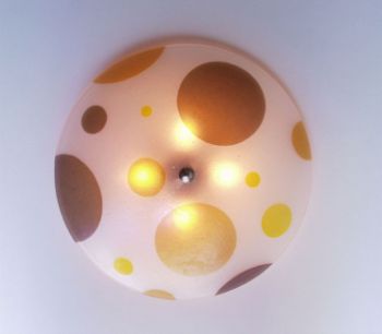 Picture of Flush Mounted Ceiling Light | Yellow Amber Dot