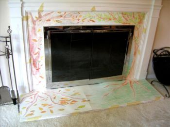 Picture of Enchanted Forest Fireplace Surround