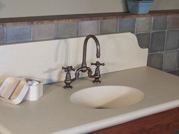 Picture of Sonoma Forge | Bathroom Faucet | Brownstone Gooseneck | Deck Mount