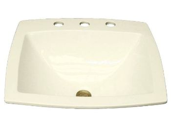 Picture of Hand Crafted Sink | Rectangular Rounded Bottom Sink with Faucet Holes