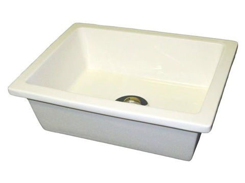 Picture of Hand Crafted Sink | Small Rectangular Ceramic Bath Sink