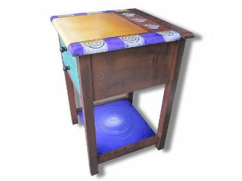 Picture of Hand Painted End Table 2