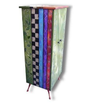 Picture of Tall Hand Painted Cabinet 2