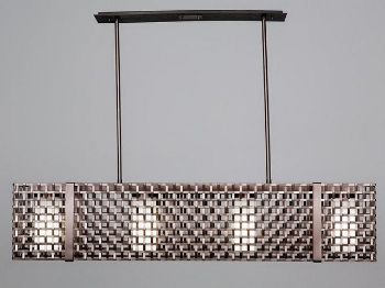 Picture of Linear Chandelier | Tweed Mesh | 45"