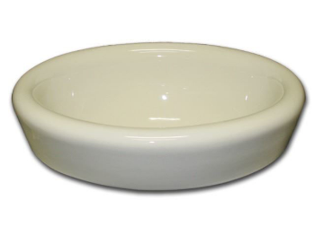 Hand Crafted Sink | 17" Oval Half-Exposed Drop-in Ceramic Sink