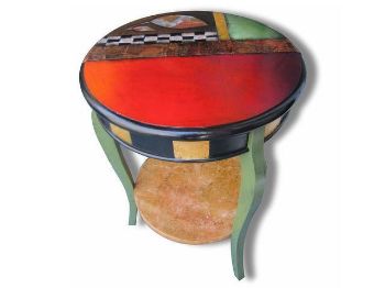 Picture of Hand Painted Side Table 4