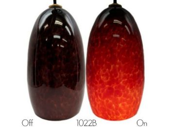 Picture of Blown Glass Pendant Light | Cherry Cola