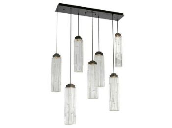 Picture of Linear Chandelier | Ledgestone | 5 or 7 pc