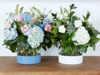 Picture of Denim Colorblock Flower Vase