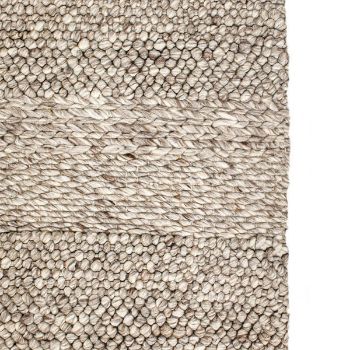 Picture of Handwoven Textured Taupe Rug 5x8