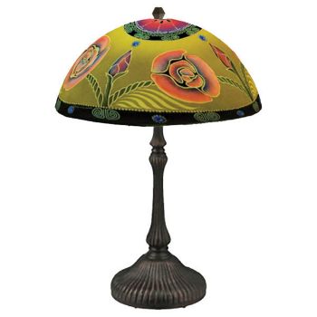 Reverse Hand Painted Lamp | Arts & Crafts