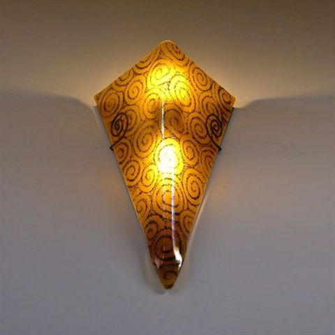Picture of Wall Sconce | Amber Spiral