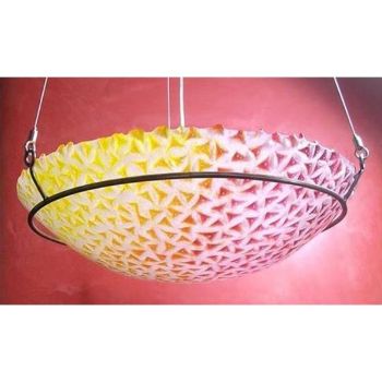 Yellow to Red Spiky Pendant Light
